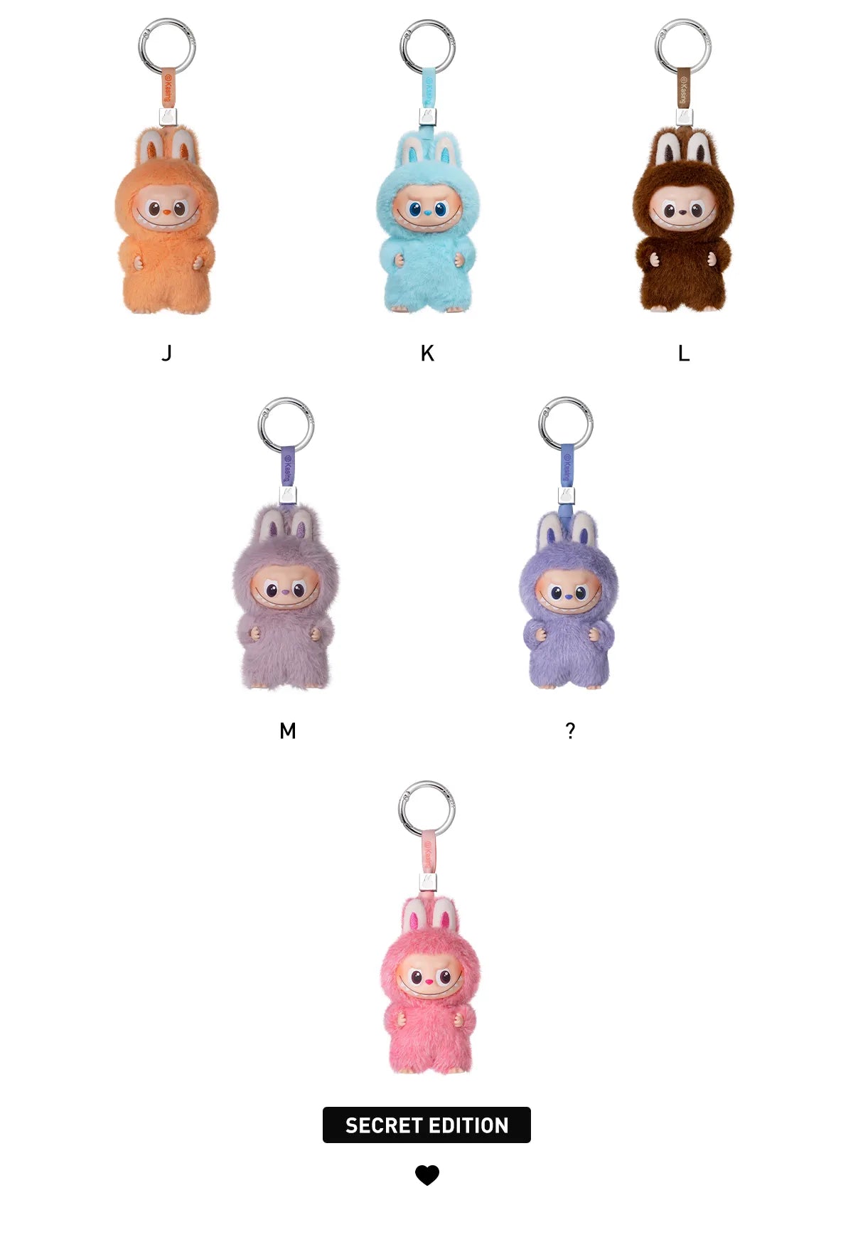 THE MONSTERS - PIN FOR LOVE SERIES A-M / Vinyl Plush Pendant Blind Box