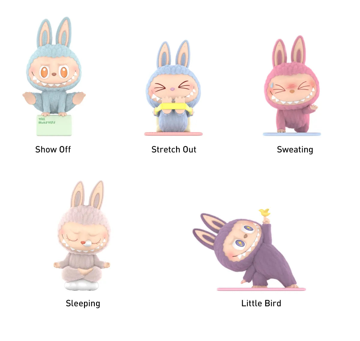 THE MONSTERS - LAZY YOGA SERIES figures Blind Box