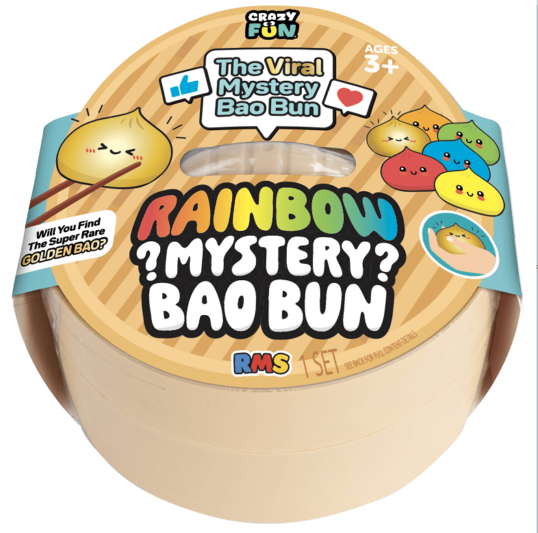 Rainbow Mystery Bao Bun 4"